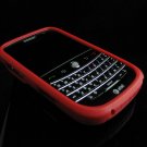 GeoDesign Soft Rubber Silicone Cover Case for BlackBerry Bold 9000 - Red