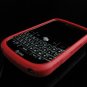 GeoDesign Soft Rubber Silicone Cover Case for BlackBerry Bold 9000 - Red