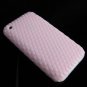 Premium High-Grade Textured Soft Rubber Silicone Skin Cover Case for Apple iPhone 3G - Pink