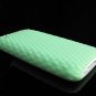 Premium High-Grade Textured Soft Rubber Silicone Skin Cover Case for Apple iPhone 3G - Green