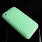Premium High-Grade Textured Soft Rubber Silicone Skin Cover Case for Apple iPhone 3G - Green
