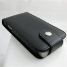 Vertical Leatherette Cover Case Pouch for Samsung Instinct M800 - Black