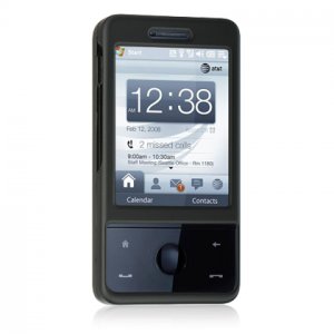 Hard Plastic Shield Cover Case for HTC Fuze / Touch Pro (AT&T GSM) - Black