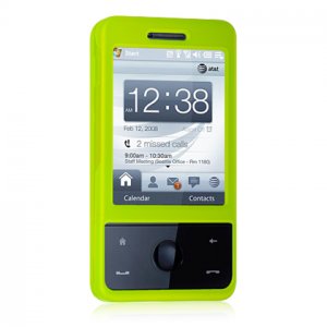 Hard Plastic Shield Cover Case for HTC Fuze / Touch Pro (AT&T GSM) - Green