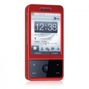 Hard Plastic Shield Cover Case for HTC Fuze / Touch Pro (AT&T GSM) - Red