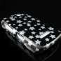 Hard Plastic Design Cover Case for BlackBerry Storm 9500/9530 - Black Stars