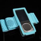 Sports Gym Exercise Workout Armband for Microsoft Zune 4GB / 8GB - Blue