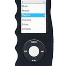 Handi-Grip Soft Rubber Silicone Skin Cover for Apple iPod Nano 4th Gen Chromatic - Black