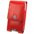 Vertical Noble Case with Removable Spring Clip & Swivel Clip for Samsung Access A827 - Red