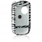 Hard Plastic Design Cover Case for HTC Touch (CDMA) - Silver Zebra