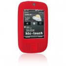 Silicone Skin Cover Case for HTC Touch (CMDA) - Red