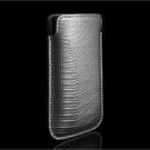 BLACK Premium Leather Slip-On Pouch Cover Case for Apple iTouch 2 (2nd Generation)