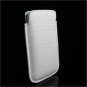 BEIGE Premium Leather Slip-On Pouch Cover Case for HTC Touch Diamond