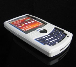 PREMIUM High-Quality Soft Silicone Skin Cover for Samsung Saga i770 - Light Gray