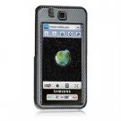 Hard Plastic Design Cover Case for Samsung Behold T919 - Black Carbon Fiber