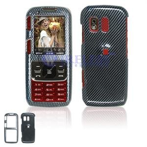 Hard Plastic Design Cover Case for Samsung Rant M540 - Black Carbon Fiber
