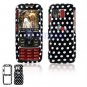 Hard Plastic Design Cover Case for Samsung Rant M540 - Polka Dots