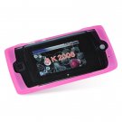 Soft Rubber Silicone Skin Cover Case for Sidekick 2008 - Hot Pink