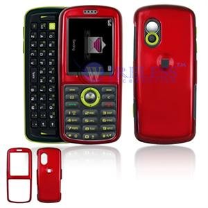 Hard Plastic Shield Cover Case for Samsung Gravity T459 - Red