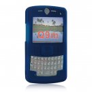 Soft Rubber Silicone Skin Cover Case for Motorola Q9m Cell Phone - Blue