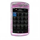 Hard Plastic Design Cover Case for BlackBerry Storm 9500/9530 - Hot Pink Zebra
