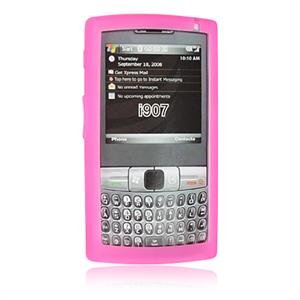 Soft Rubber Silicone Skin Cover Case for Samsung Epix i907 - Hot Pink