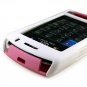 PREMIUM Hard Plastic Shield Cover Case for BlackBerry Storm 9500/9530 - Pink / White