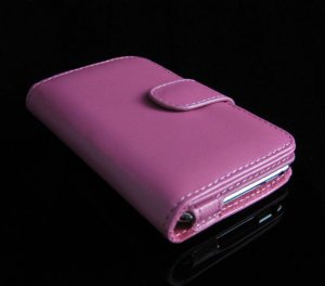 Wallet Carrying Case for Apple iTouch 2 (2nd Generation) - HOT PINK