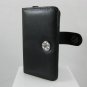 Leather Wallet Carrying Case for Apple iTouch 2 (2nd Gen) - Black