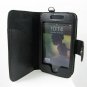Leather Wallet Carrying Case for Apple iTouch 2 (2nd Gen) - Black
