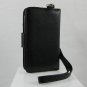Leather Wallet Carrying Case for Apple iTouch 2 (2nd Gen) - Black