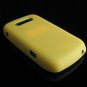 Soft Rubber Silicone Skin Cover Case for BlackBerry Curve (JAVELIN) 8900 - Melon Yellow