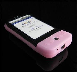 PREMIUM High-Quality Soft Silicone Skin Cover for HTC Google G1 - Baby Pink