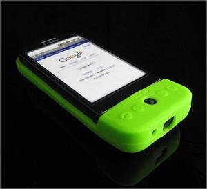 PREMIUM High-Quality Soft Silicone Skin Cover for HTC Google G1 - Green