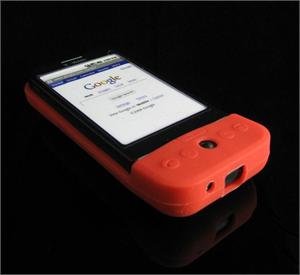 PREMIUM High-Quality Soft Silicone Skin Cover for HTC Google G1 - Red