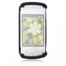 Soft Rubber Skin Cover Case for AT&T QuickFire - Black