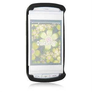 Soft Rubber Skin Cover Case for AT&T QuickFire - Black