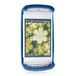 Soft Rubber Skin Cover Case for AT&T QuickFire - Blue