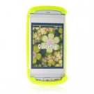 Soft Rubber Skin Cover Case for AT&T QuickFire - Neon Green