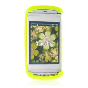 Soft Rubber Skin Cover Case for AT&T QuickFire - Neon Green