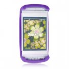 Soft Rubber Skin Cover Case for AT&T QuickFire - Purple