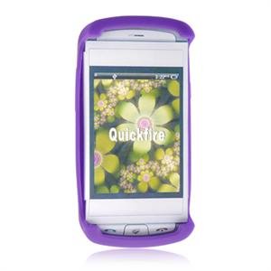 Soft Rubber Skin Cover Case for AT&T QuickFire - Purple