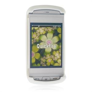 Soft Rubber Skin Cover Case for AT&T QuickFire - White