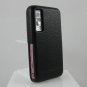 Hard Plastic Leatherette Design Cover Case for Samsung Behold T919 - Black