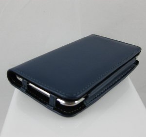 FOLIO Carrying Case / Cover for Apple iTouch 2 (2nd Generation) Mp3 Player - Navy Blue