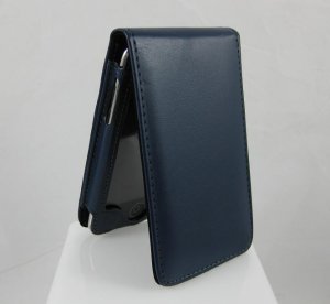 Vertical Carrying Clutch Case for Apple iTouch 2 - Navy Blue