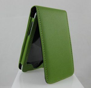 Vertical Carrying Clutch Case for Apple iTouch 2 - Green