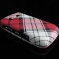 Hard Plastic Design Cover Case for BlackBerry Javelin 8900 - Red Plaid