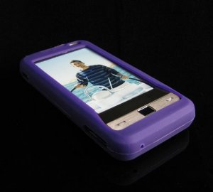 PREMIUM High-Quality Soft Silicone Skin Cover for Samsung Omnia i900 / i910 - Dark Purple