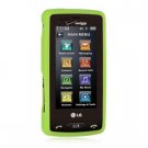 Soft Rubber Silicone Skin Cover Case for LG Versa VX 9600 - Green